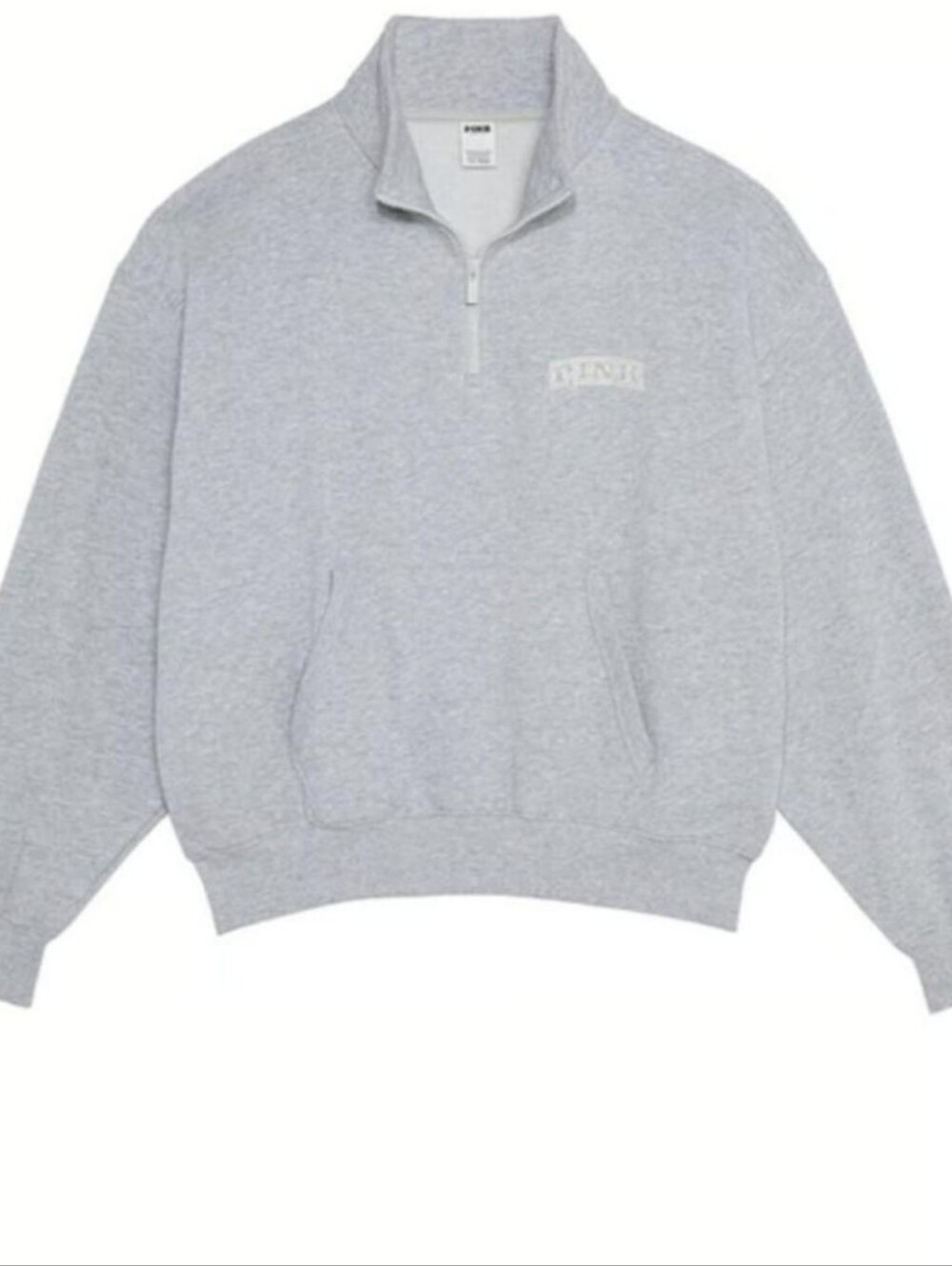 Nwt Victoria Secret PINK Ivy Fleece Quarter-Zip Sweatshirt - Picture 4 of 6